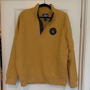 Big Grove Quilted Mustard Pullover